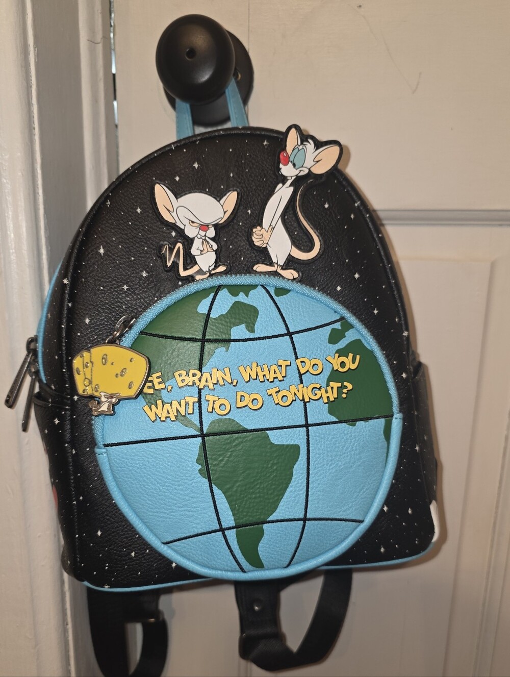 Pinky And The Brain Take Over The World Mini Backpack NWOT